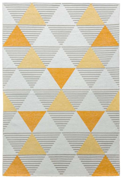 Ковер Venus Fonte Yellow 140х200 бело-желтого цвета
