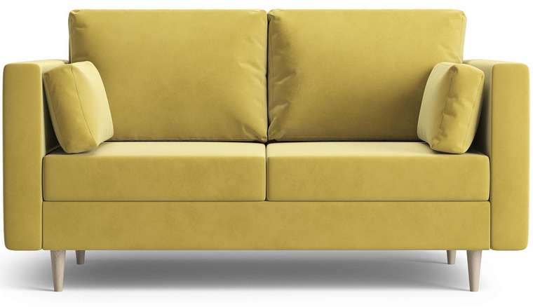 Диван-кровать Брайн 160 желтого цвета