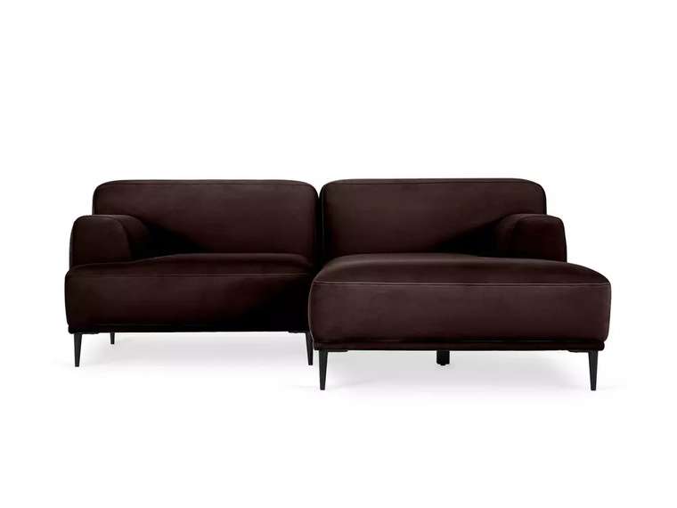 Угловой диван Portofino темно-коричневого цвета