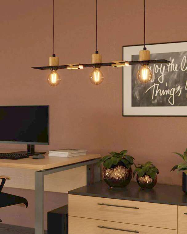 Подвесная люстра Bramerton 43752 (металл, цвет черный)