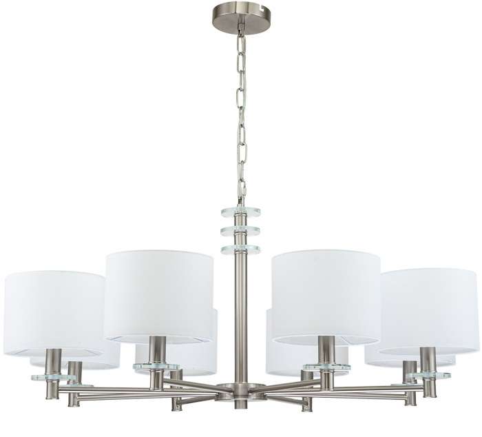 Подвесная люстра E14*60W Satin nickel Escada Novella 641/8PL