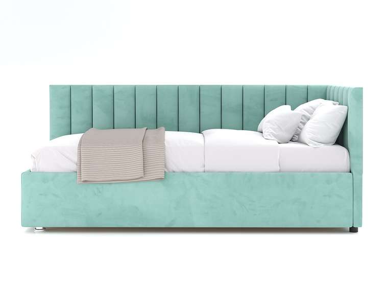 Кровать Negga Mellisa 90х200 мятного цвета с подъемным механизмом правая