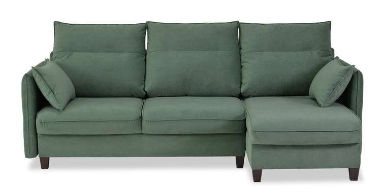 Угловой диван-кровать Палермо зеленого цвета