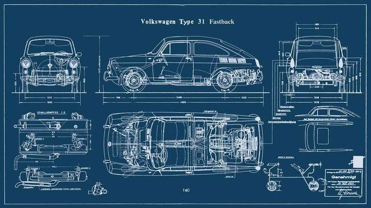 Репродукция картины на холсте Volkswagen 