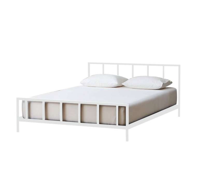Кровать Денвер 120х200 белого цвета