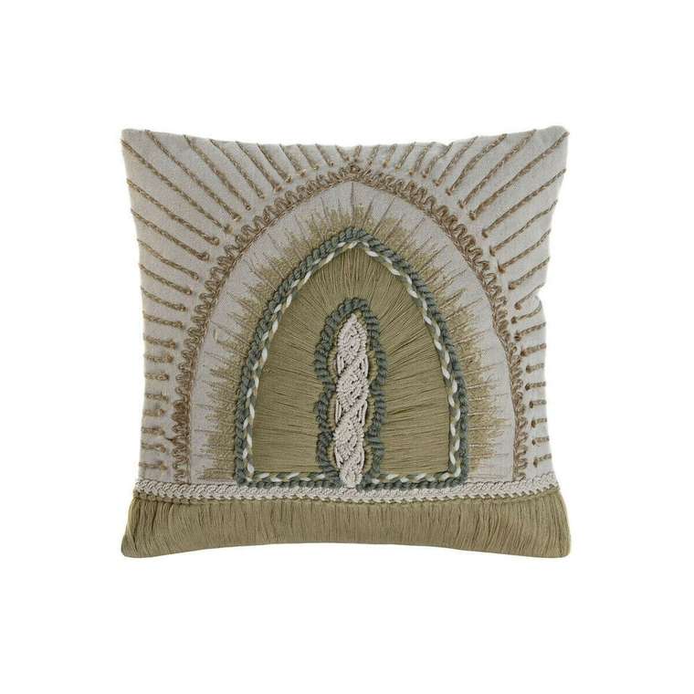 Подушка Boho 45х45 бежевого цвета