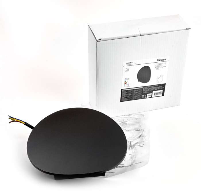 Настенный светильник уличный светодиодный IP54 Окленд 48366 DH507, 7W, 520Lm, 4000K, черный