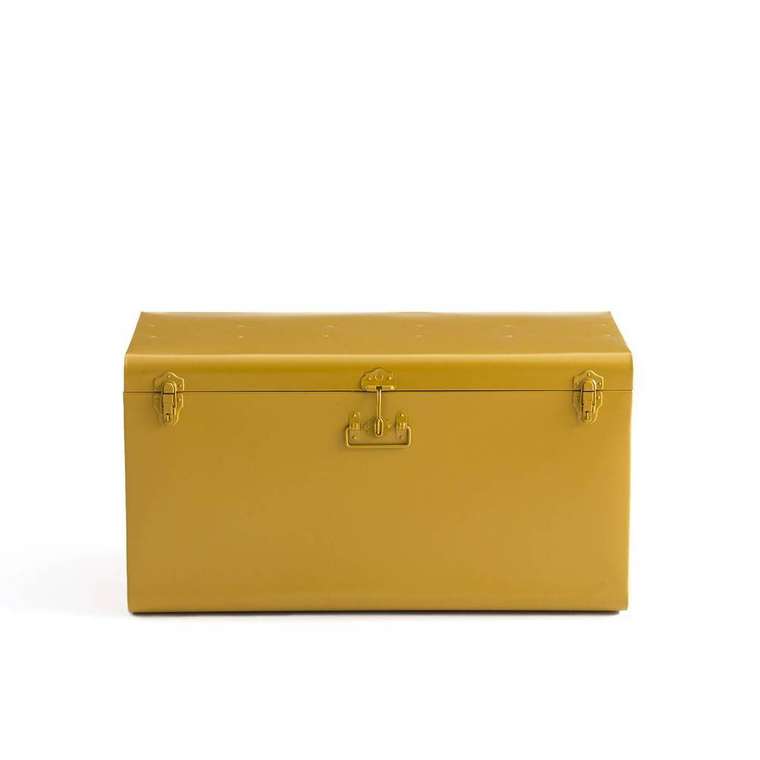 Сундук-ящик из металла Masa желтого цвета