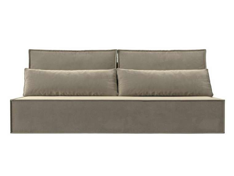 Прямой диван-ковать Фабио бежевого цвета