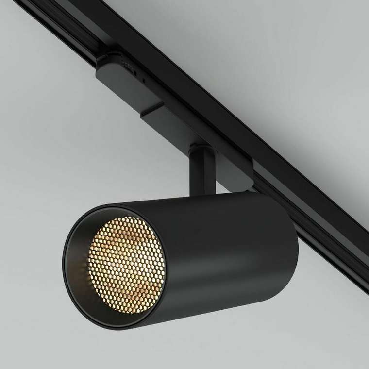 Трековый трехфазный светильник Arlight LGD-GERA-4TR-R90-40W Warm3000 (BK, 55 deg, 230V) 055160