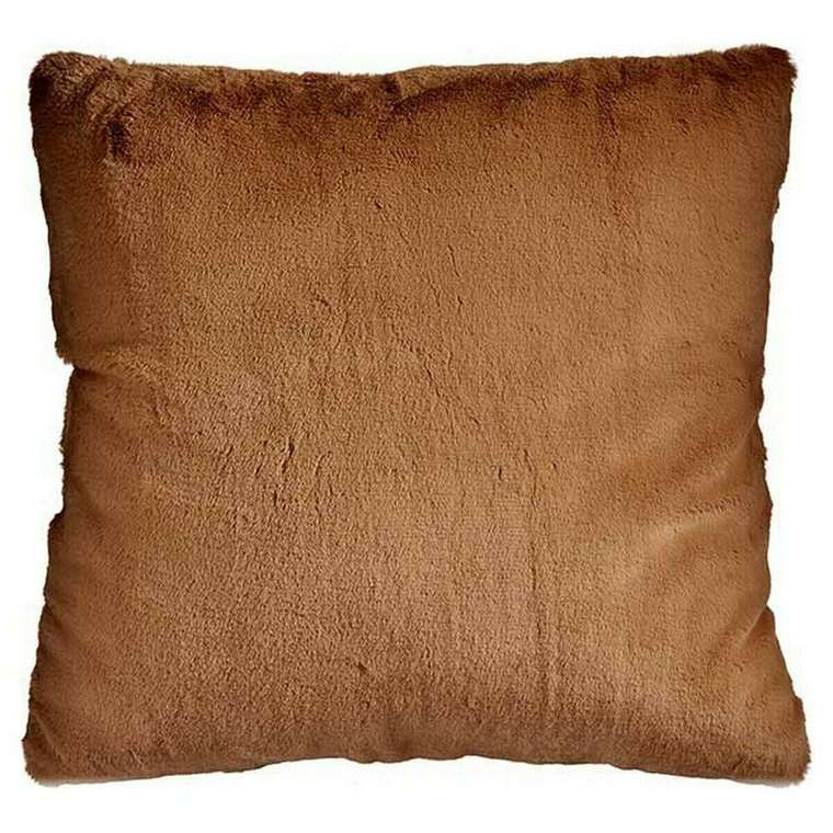 Подушка С волосами Коричневый Искусственная кожа (60 x 2 x 60 см)