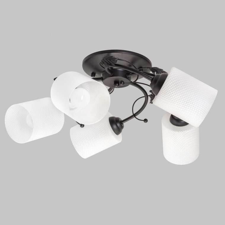 Потолочная люстра MD.0401-5-S-BK (стекло, цвет белый)