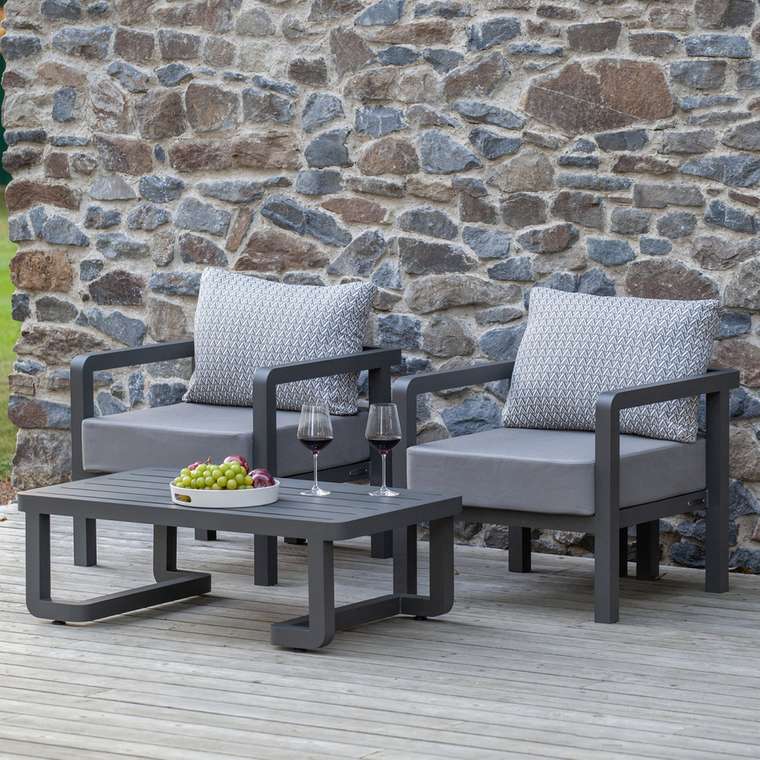 Набор садовой мебели Amalfi серого цвета