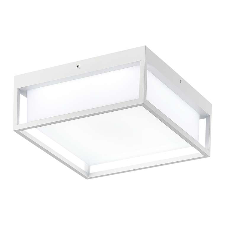Светильник уличный потолочный ST-Luce белый/белый LED 1*20W 3000K/4000K/5000K CUBO