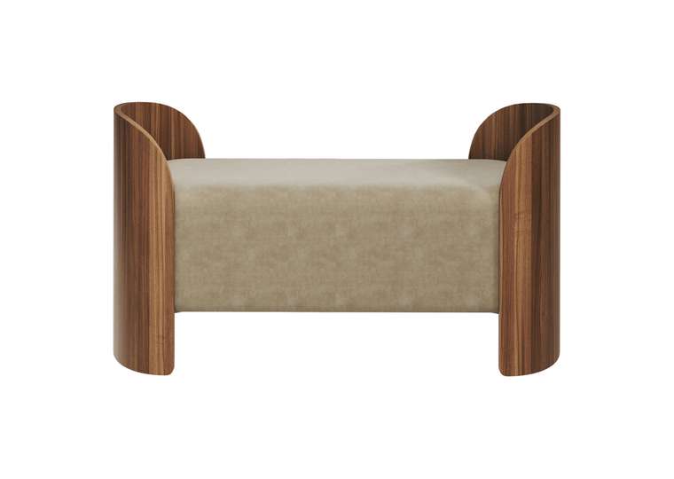 Банкетка Lagom-2 100 бежево-коричневого цвета