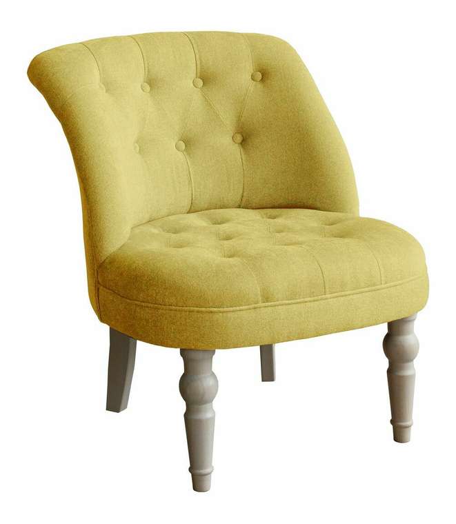 Кресло Бастиан желтого цвета