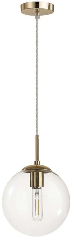 Подвесной светильник Lumion Summer 6509/1B SUSPENTIONI золотой E27 1*60W 220V в форме шара