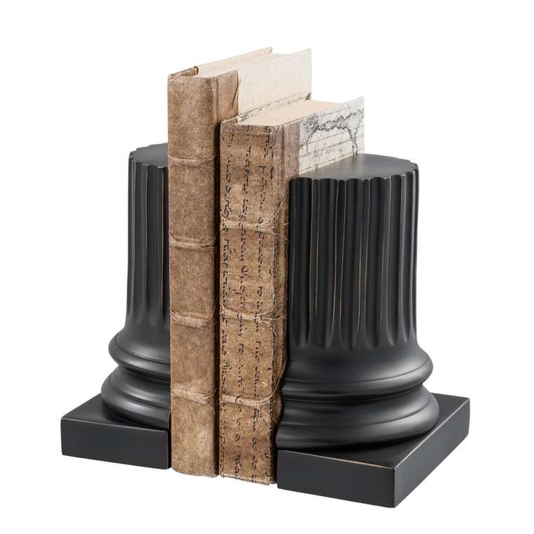 Набор из 2-х держателей для книг и журналов Eichholtz Bookend Pillar из металла