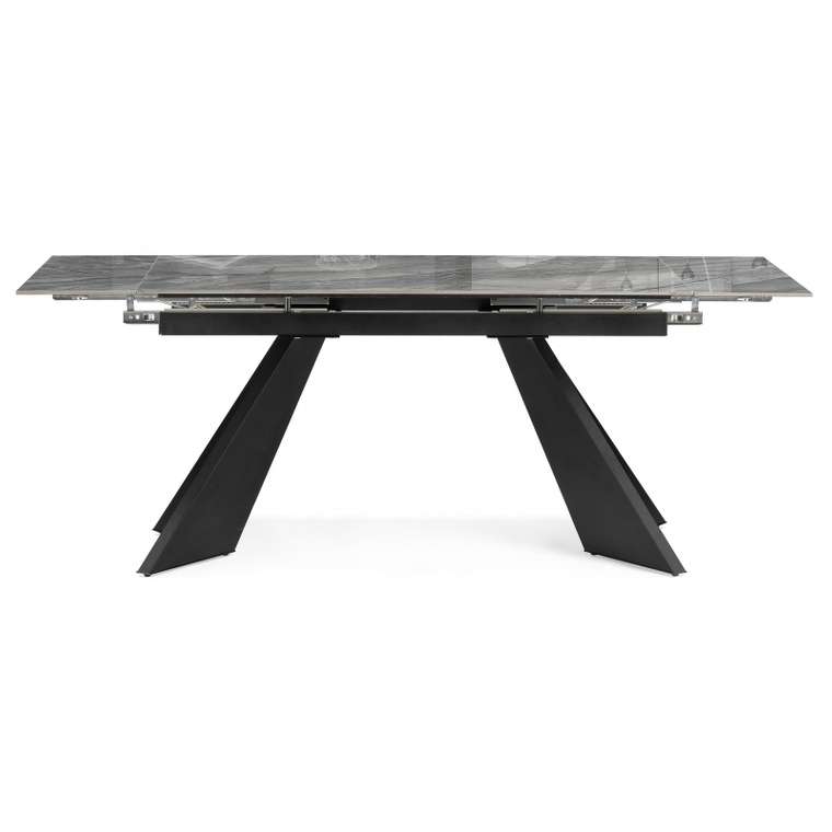 Раздвижной обеденный стол Ливи серого цвета