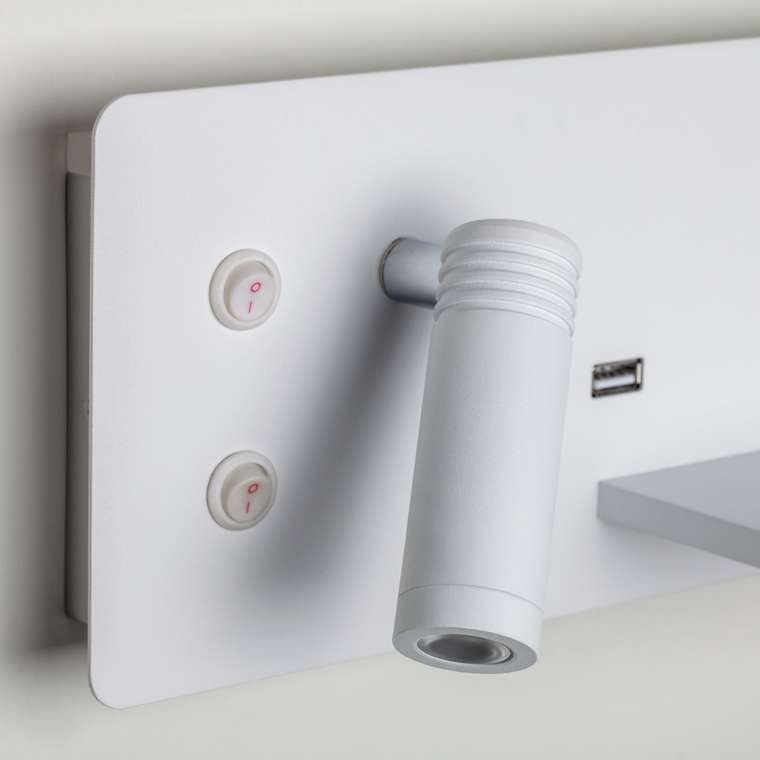 Бра MURO 4W+3W LED LM БЕЛЫЙ 3000K