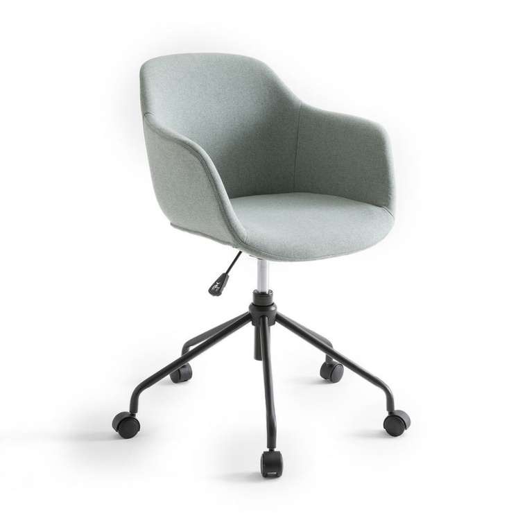 Кресло офисное вращающееся Nyjo серо-зеленого цвета