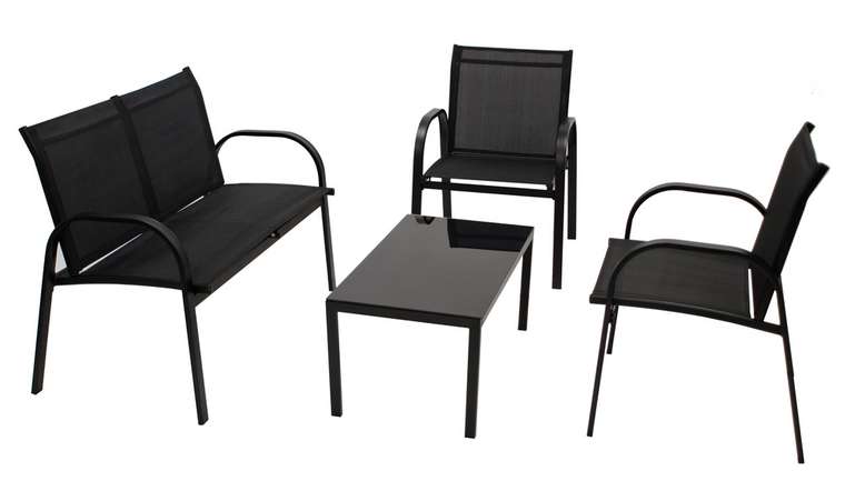 Комплект мебели Арона черного цвета