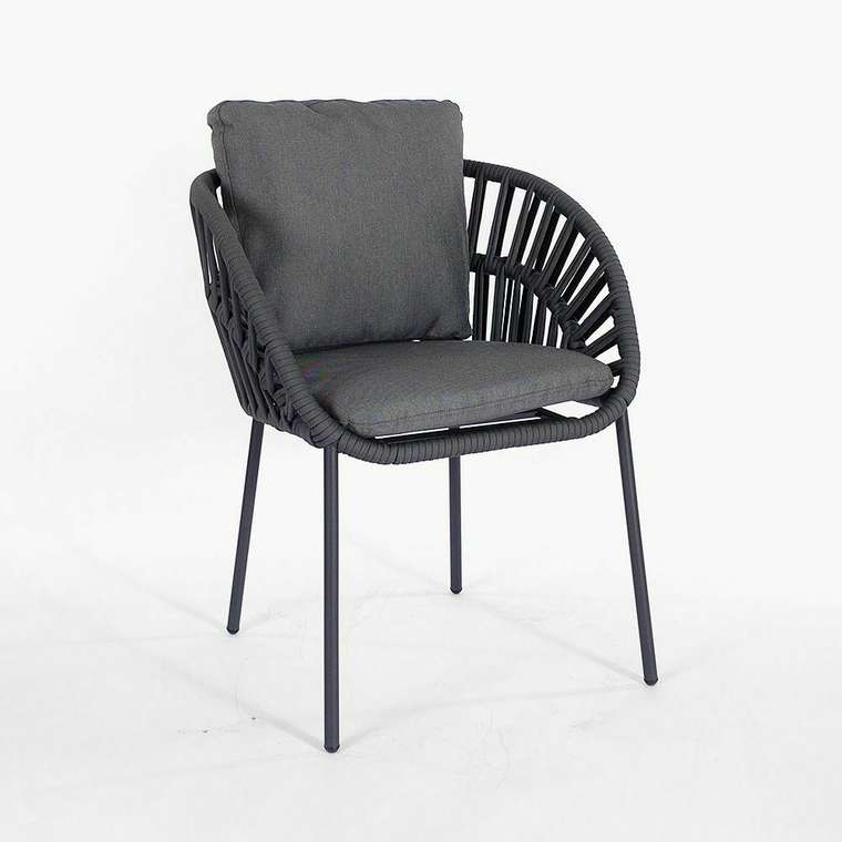 Садовый стул Палермо темно-серого цвета