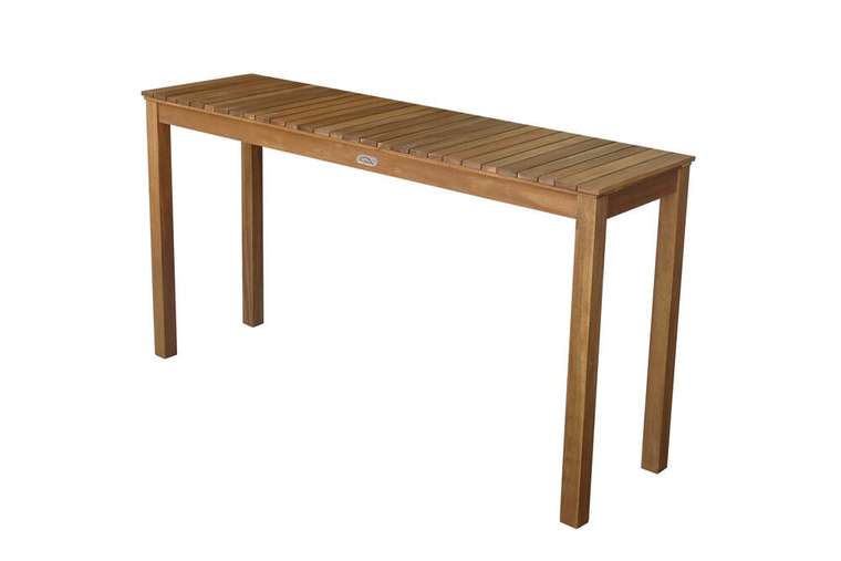 Стол Karo из массива акации коричневого цвета