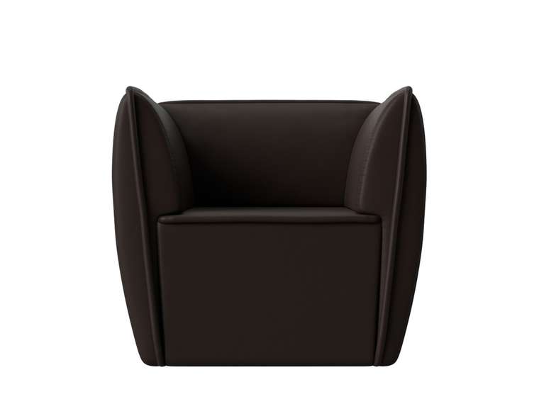 Кресло Бергамо коричневого цвета (экокожа)