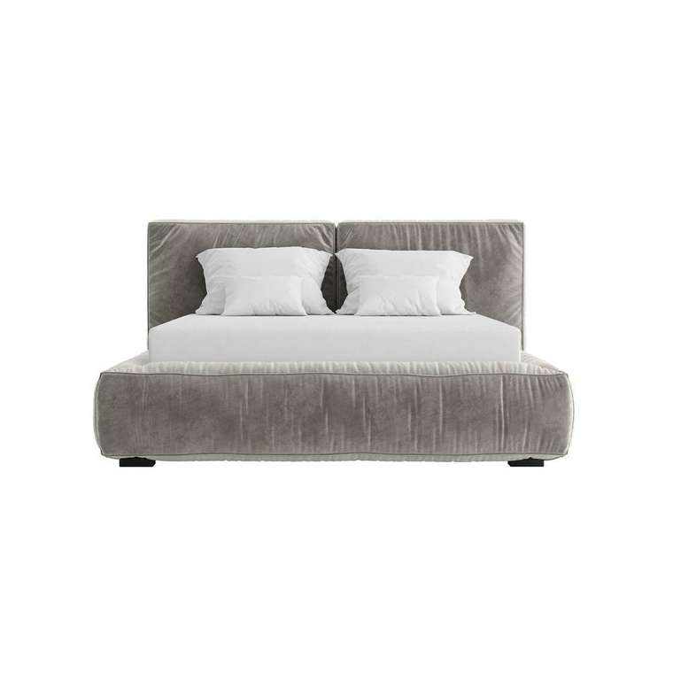 Кровать с ящиком и подъемным механизмом Sweet Dream 160х200 серого цвета