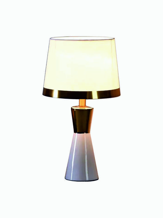 Настольная лампа Riccarda с основанием из металла и керамики