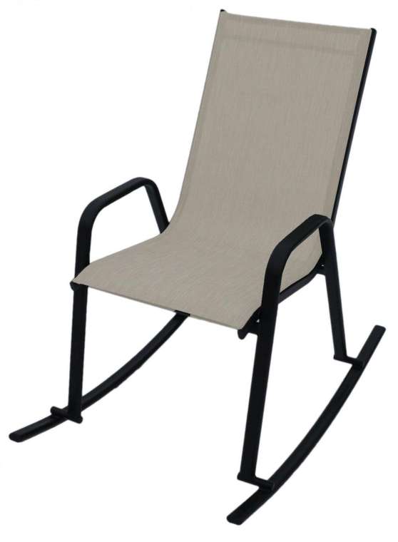 Кресло-качалка Сан-Ремо серо-бежевого цвета