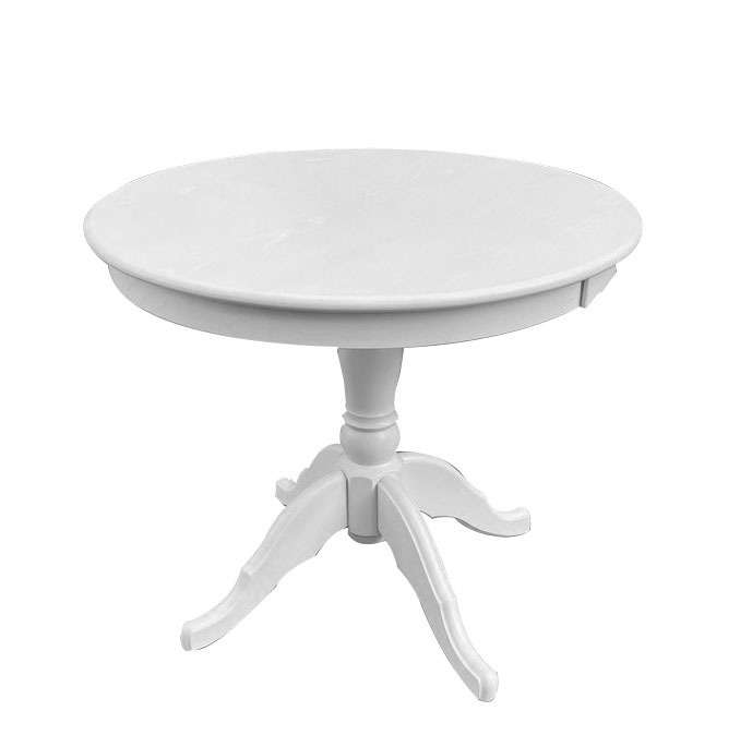Стол обеденный раздвижной белого цвета