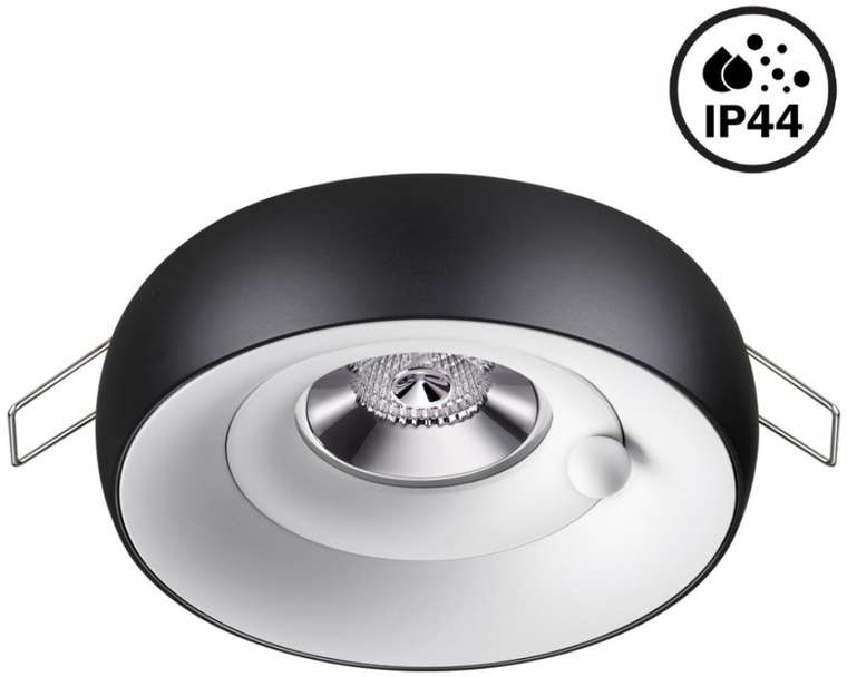 Потолочный светильник точечный встраиваемые ip44 круглый IP44 Novotech Water 370798