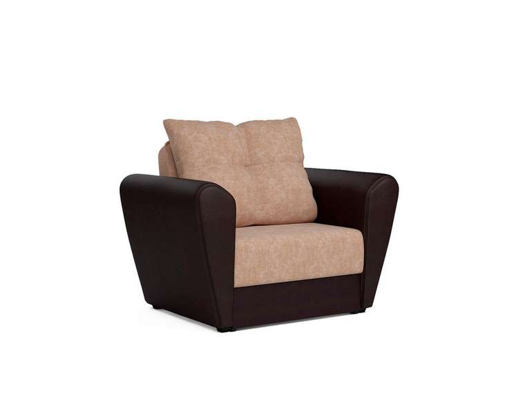 Кресло-кровать Квартет бежево-коричневого цвета