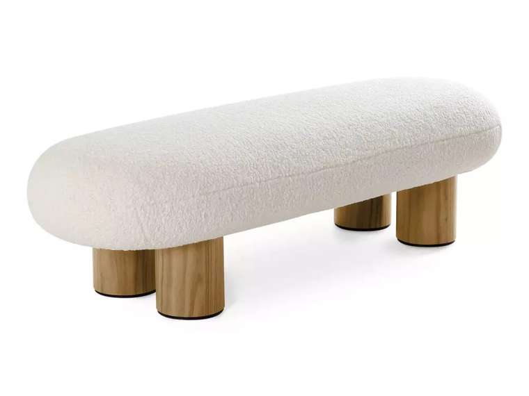 Банкетка Liora светло-бежевого цвета