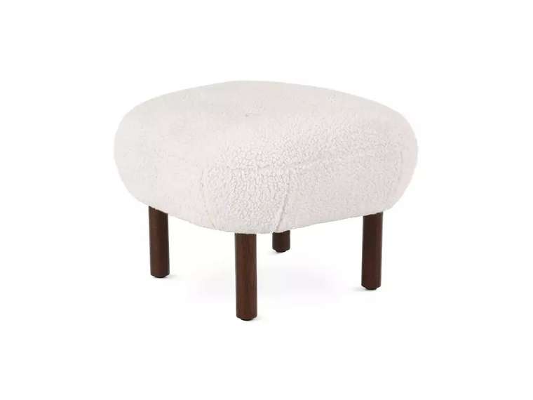 Пуф Lounge Wood белого цвета