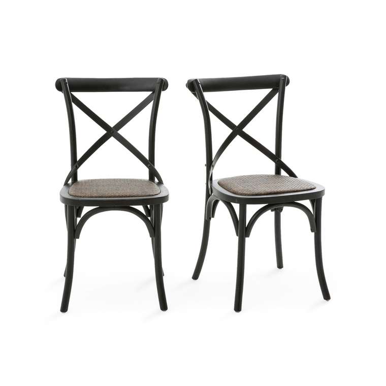 Набор из двух стульев Humphrey черного цвета