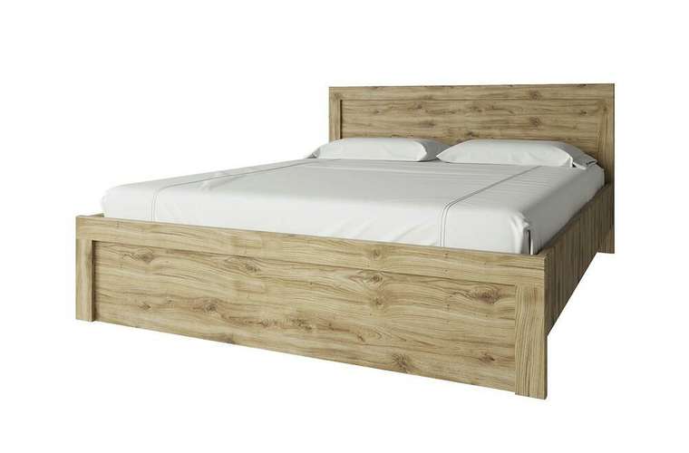 Кровать Doorset 160х200 бежевого цвета без подъемного механизма