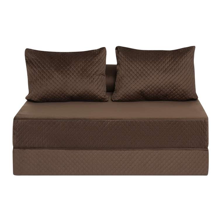 Бескаркасный диван-кровать Puzzle Bag XL коричневого цвета