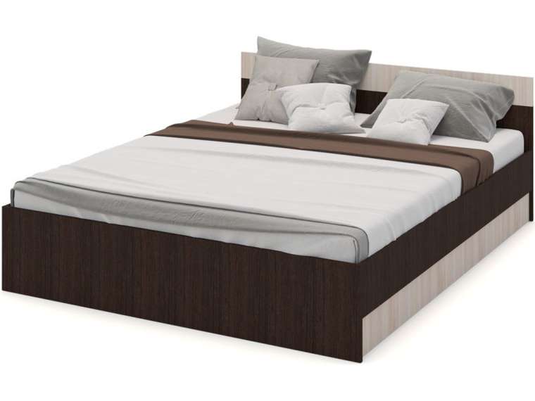 Кровать с основанием Алёна 160x200 цвета венге