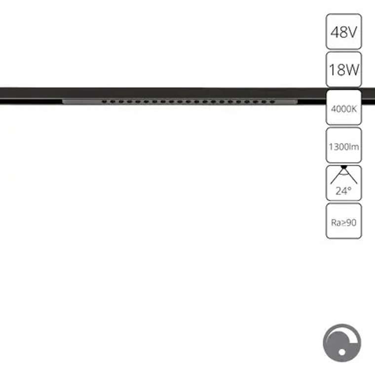 Магнитный трековый светильник Arte Lamp OPTIMA 0.1-10V A7477PL-1BK