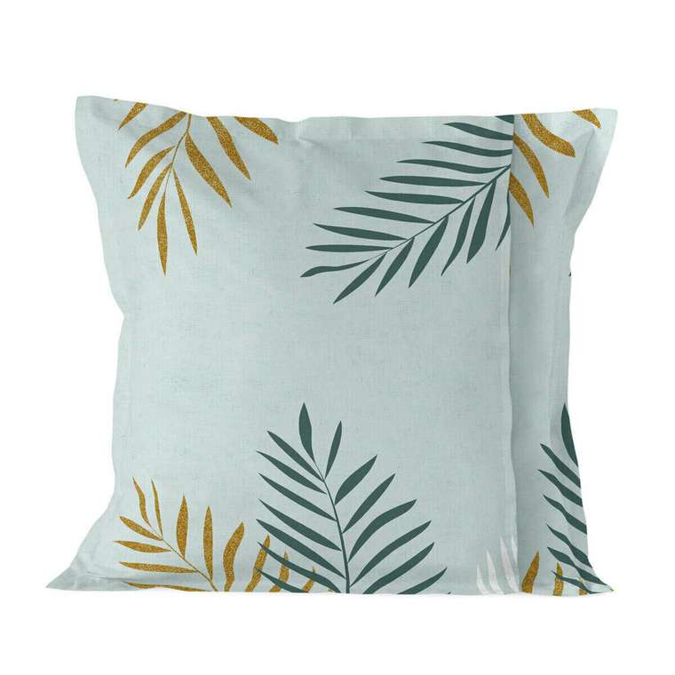 Наволочка Blanc Foliage 60x60 мятного цвета