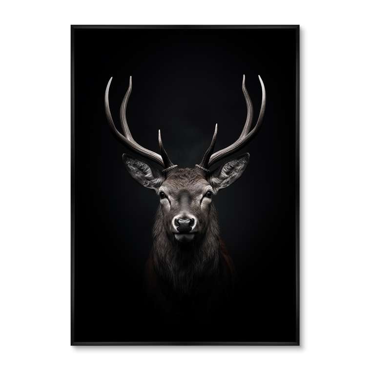 Набор из двух репродукций картин Deer in the dark 2024 год