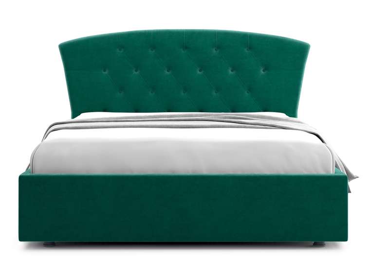 Кровать Premo 160х200 темно-зеленого цвета с подъемным механизмом 