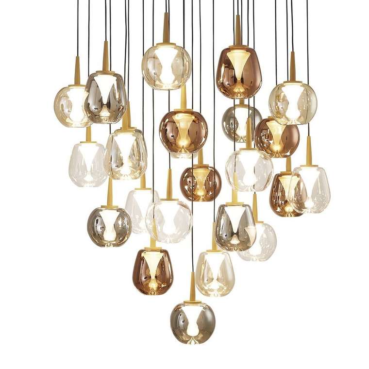 Каскадная люстра Andromeda 8937+24PL (стекло, цвет разноцветный)