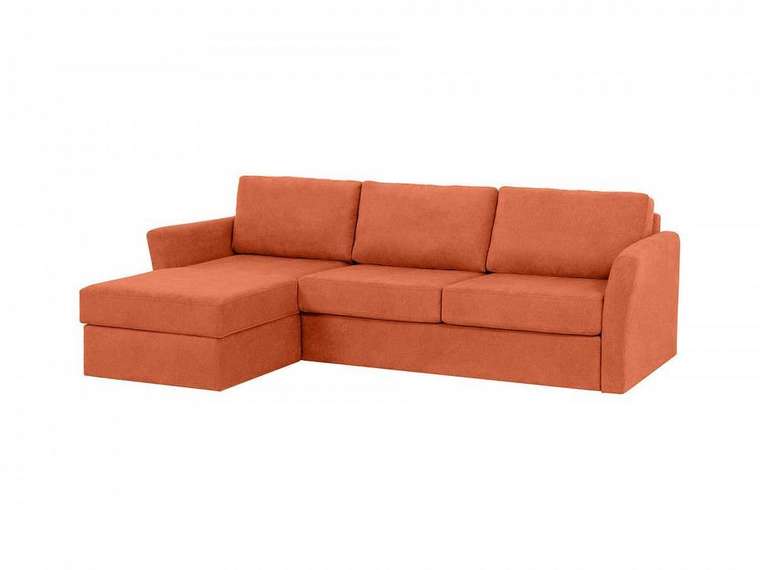 Угловой диван-кровать Peterhof оранжевого цвета 