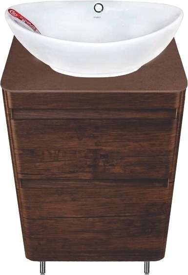 Тумба с раковиной Атлантика коричневого цвета  нет фото в открытом виде 