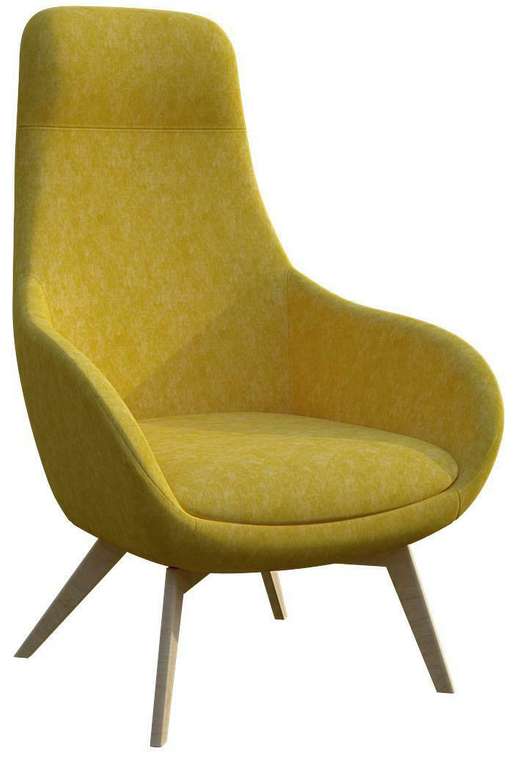 Кресло Арель желтого цвета