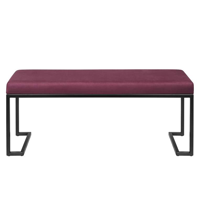 Банкетка Omega 110 бордово-черного цвета